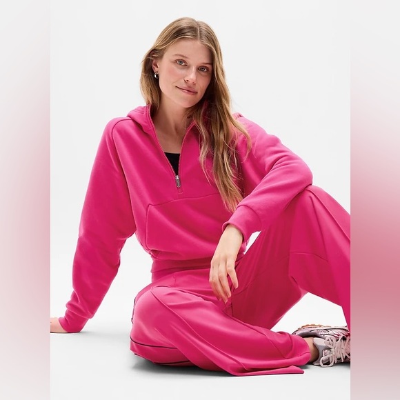 NWT ATHLETA EASY FLEECE HALF ZIP HOODIE MED - Picture 3 of 6